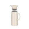 Thermos Stainless Steel Pot 1L White Sand Dishwasher Safe Insulated Pot Tabletop Pot Keeps Food Hot or Cold Wide Mouth Design WHSD TTH-1000