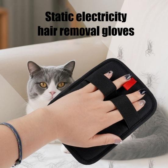 1/2Pcs Pet Hair Removal Glove Brush Reusable Cat Dog Electrostatic Hair Remover Grooming Glove Tools for Clothes Sofas Carpets Car Seats