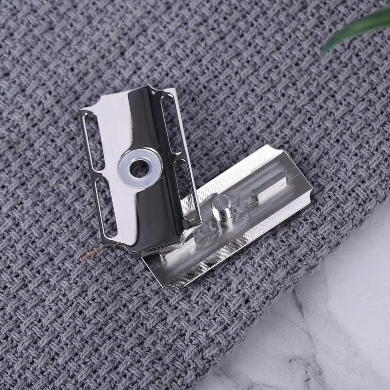 Yaqi New Vostok 70SB Straight Bar 316 Stainless Steel Polished Safety Razor Head With 0.7mm Blade Gap Portable Travel Razor Head