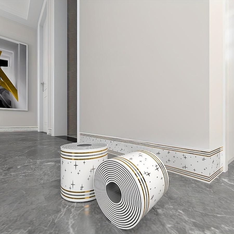 

decorative waterproof anti collision self adhesive sticker soft foam material suitable for living room kitchen bedroom waistline 1pc