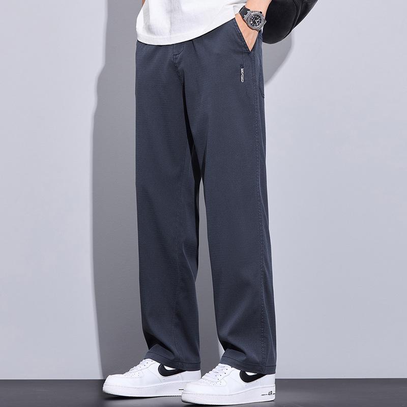 Minger | Summer New Lyocell Tencel Men's Casual Pants Thin Trend Fashion Loose Drape Straight Pants
