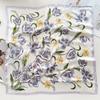 Spring and Summer Graffiti Flowers 71 * 71 Square Scarf Travel Sunscreen Headscarf Practical High-end Scarf for Mother