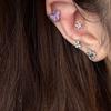 Y2K Ear Pins Butterfly Shaped Party Jewelry Gift Studs Earrings Ear Studs Alloy Material Party Jewelry for Women Girls