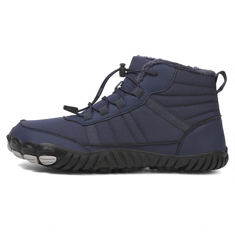 Winter Waterproof High-Top Snow Boots - Unisex Fleece-Lined Cold-Proof Sports Shoes