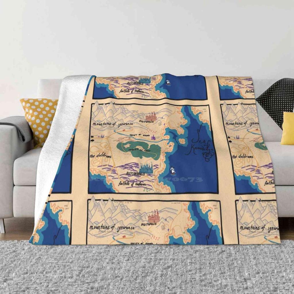 Phantom-Tollbooth-Karte Super Warme Weiche Decken für Sofa/Bett/Reise Filmfarbe Phantom-Tollbooth-Karte Buch
