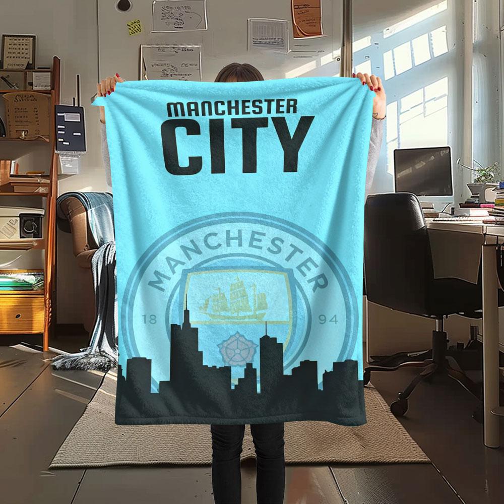Historic MCFC Wins Blanket, High Quality Comfortable for All Seasons, Home Decor, Warmth and Comfort