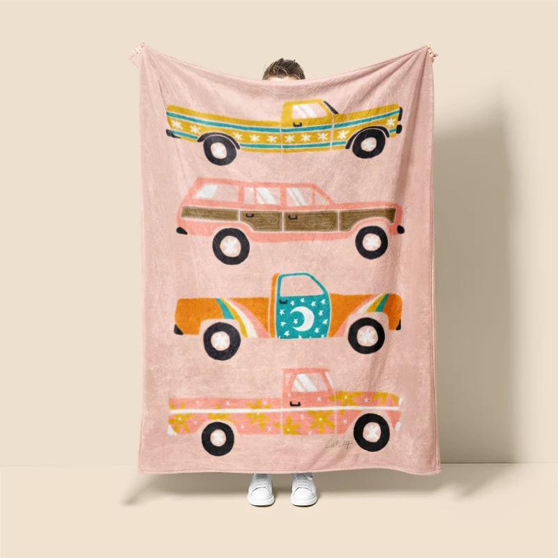 Home Decoration Plush Sofa Blanket Anime Animals Bedspread On the Bed Anime Fluffy Soft Blankets Thick Blanket for Winte