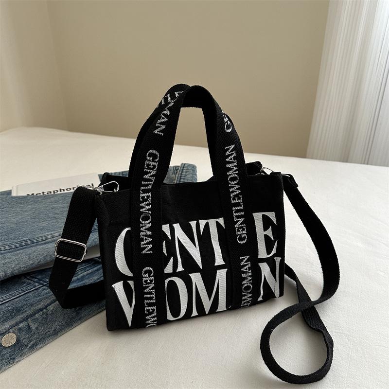 2026 Women's Large Canvas Tote Bag - Versatile, Spacious Shoulder Handbag for School and Commuting