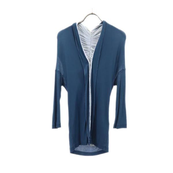 YOHJI YAMAMOTO+NOIR Long sleeve design Cut 3 Blue Women Used