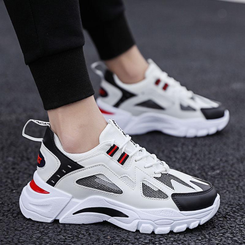 Autumn Breathable Men's Shoes 2025 New Little White Shoes Winter Trend Versatile Men's Leisure Sports Dad Trendy Shoes