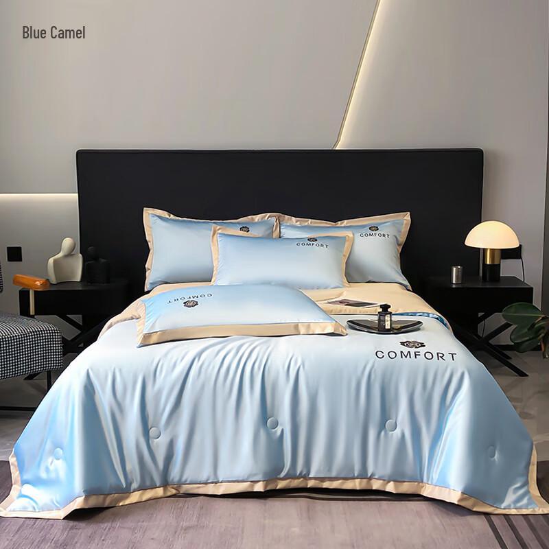 

Skin-Friendly Washed Ice Silk Summer Quilt