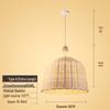 Creative Bamboo & Rattan Pendant Light for Bedroom, Japanese Restaurant, or Teahouse