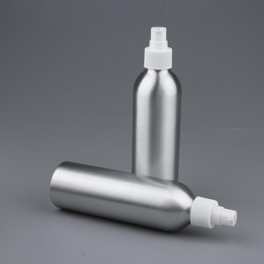 8oz Empty Aluminum Bottle with Pump Containers 2Pcs
