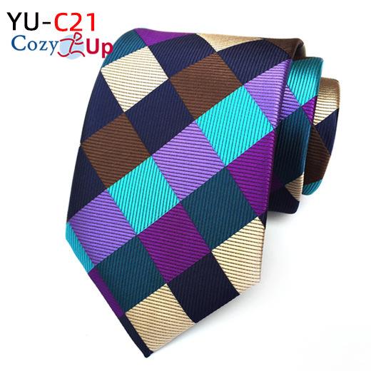 3.15" Fashion Striped PaisleyTie Men Flower Necktie for Wedding