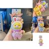 Rabbit Elephant Hat Bear Plush Keychain With Soft Fabric And Adorable Face For Bag Charm And Gift
