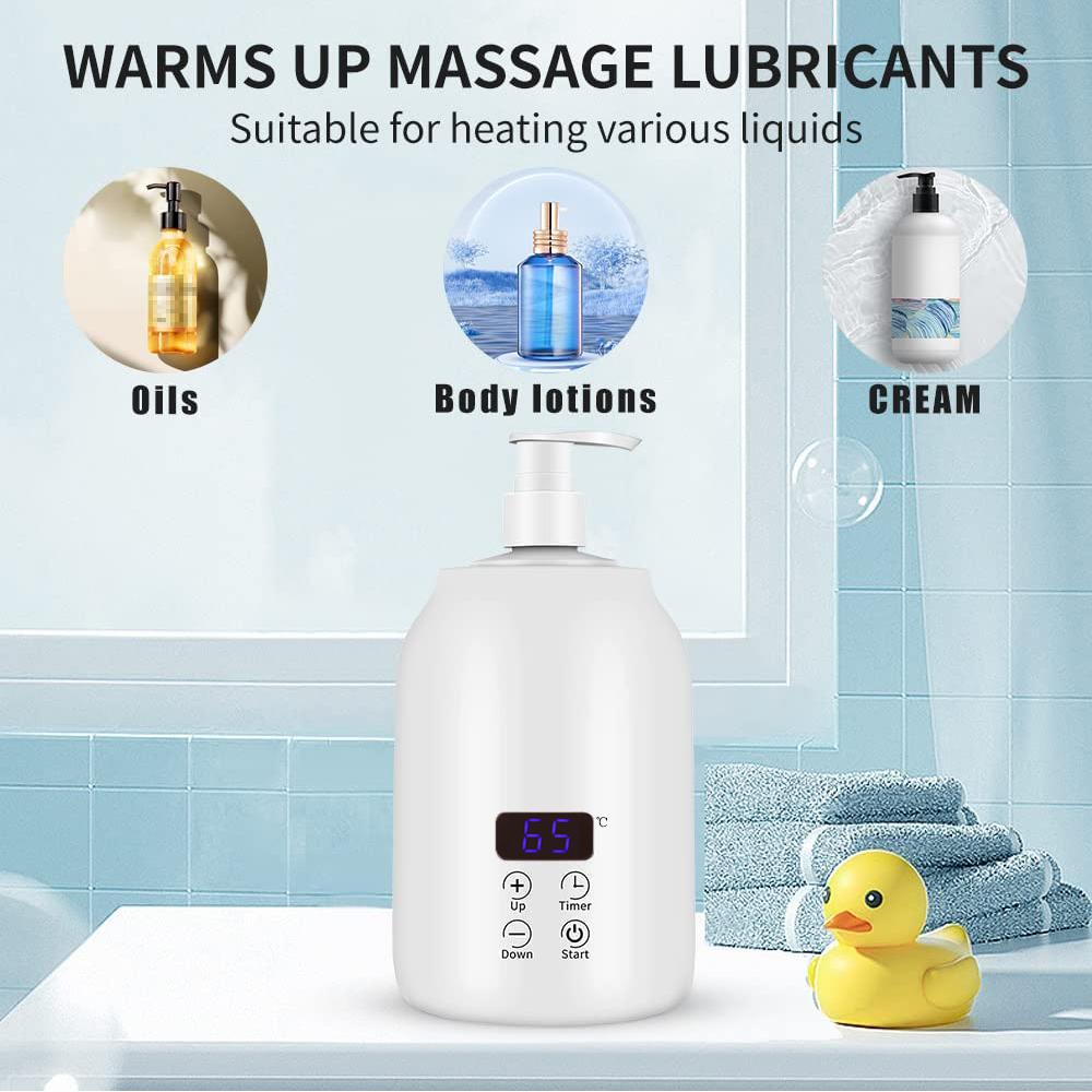Electric Massage Oil Warmer With 2 Oil Bottle Dispensers For Salons And Spas