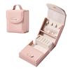 Portable Multifunction Jewelry Box with Layered Compartments for Bracelets and Earrings