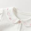 DAVE&BELLA Girls' Embroidered Cotton Blouse