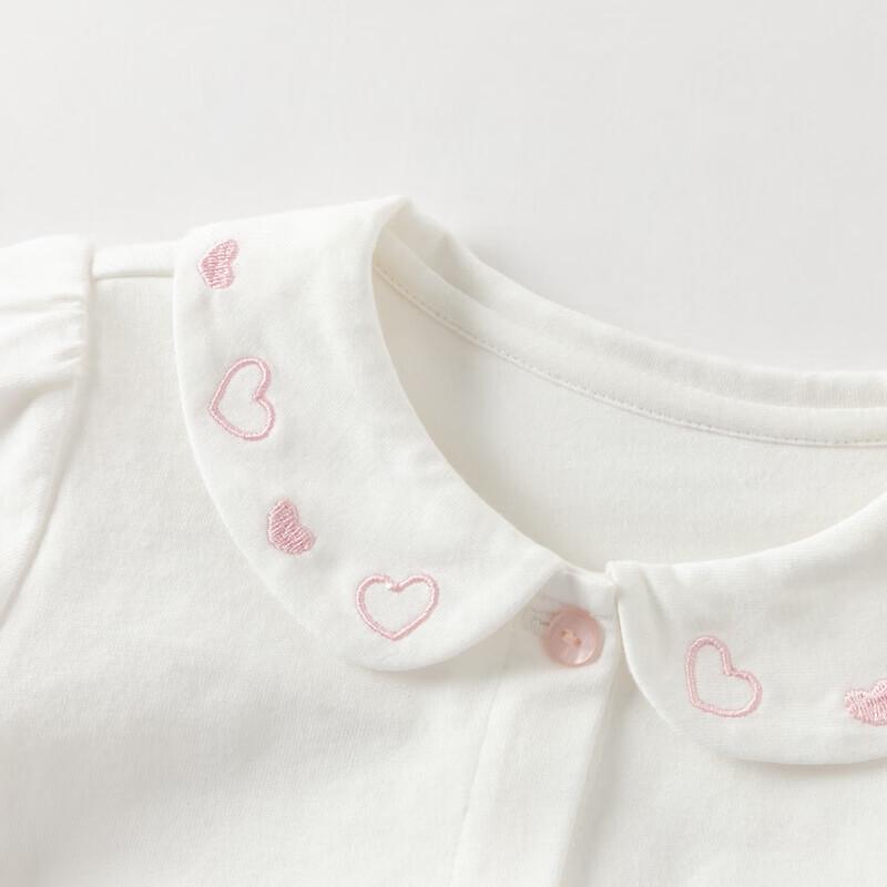 DAVE&BELLA Girls' Embroidered Cotton Blouse