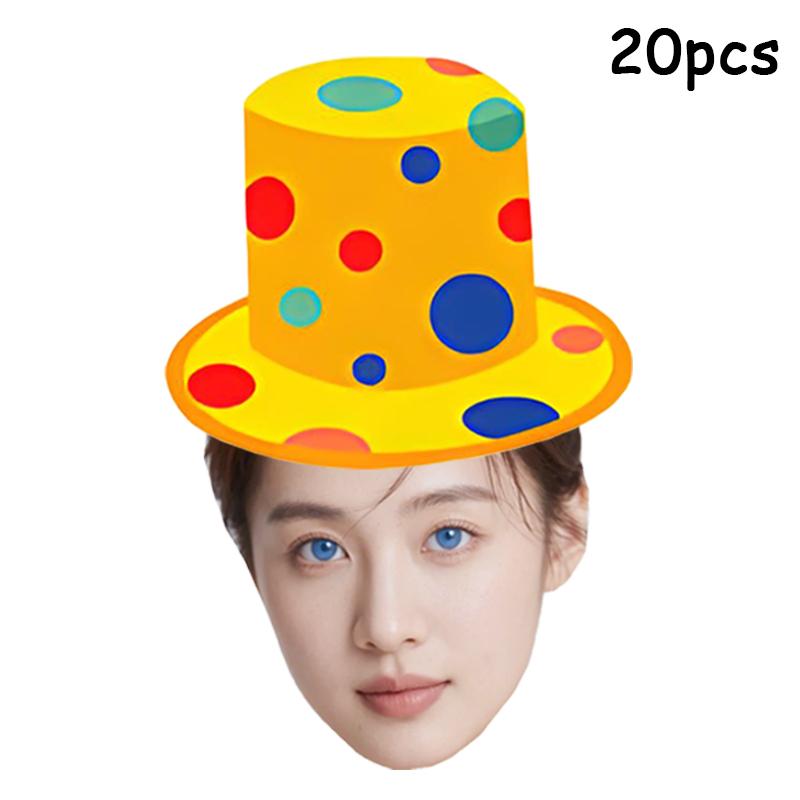

20pcs Halloween Customizable Clown Hat Pattern Stickers Boys and Girls Birthday Parties Cute Stickers Decoration 20pcs