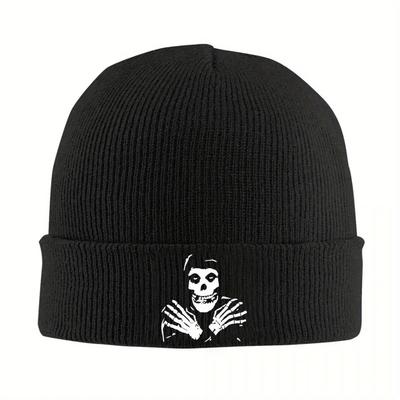Skull Misfits Knit Hat Beanies Autumn Winter Hat Warm Fashion Heavy Metal Caps Men Women