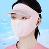 Outdoor Face Shield Ice Silk Driving Face Mask Womne Sun Hats Face Gini Mask Summer Sunscreen Mask