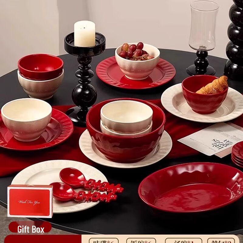 Elegant Ceramic Wedding Gift Bowl and Chopstick Set