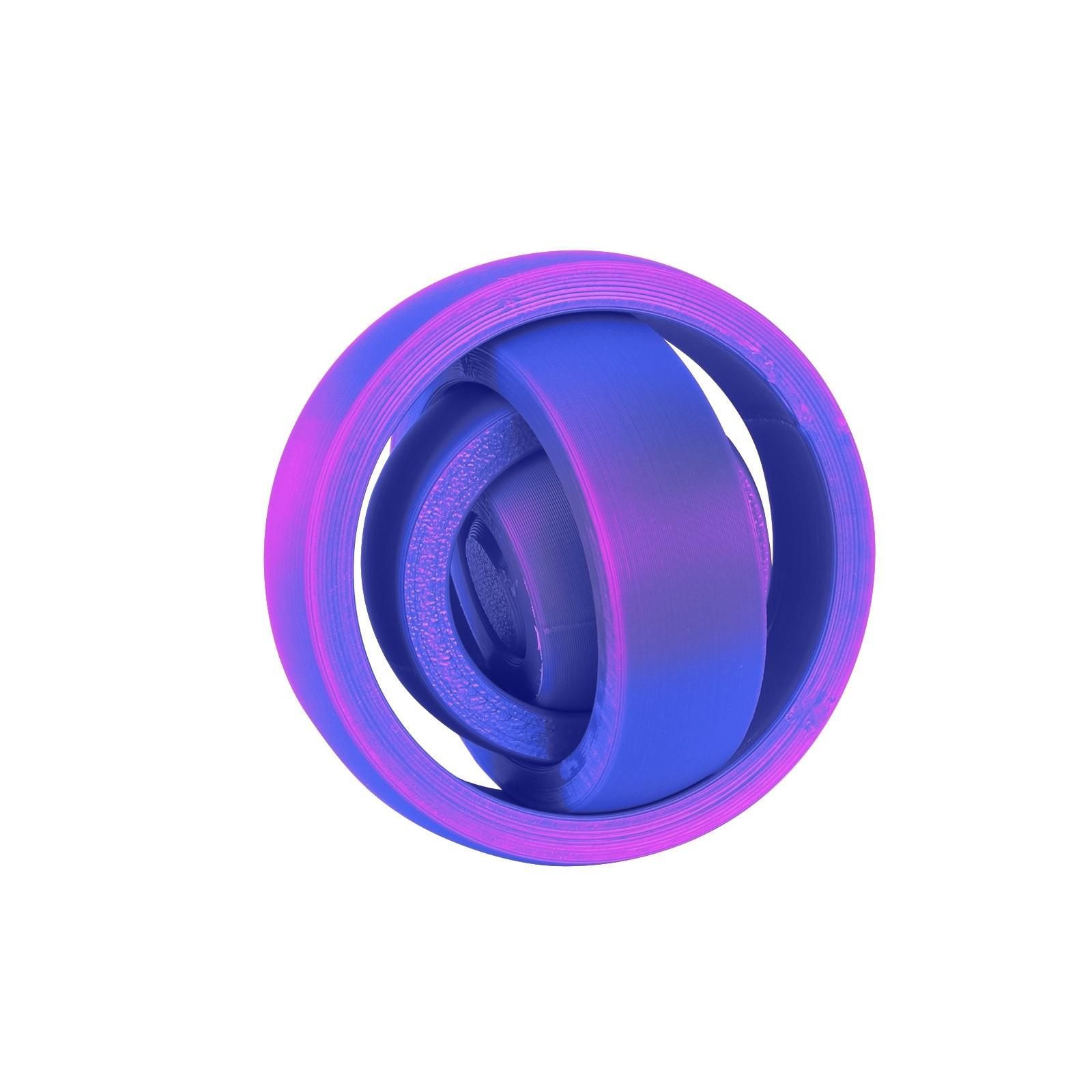 

3D-печатные радужные быстро вращающиеся планетарные кольца игрушка тумблер для снятия напряжения новый взгляд на классический тумблер для снятия напряжения продукт One Size фиолетовый