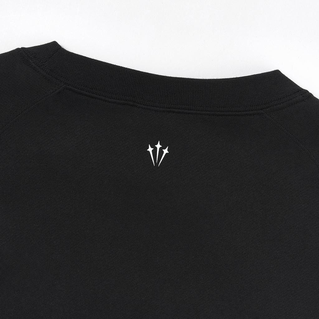 Nike X Nocta Fleece Cs Crew Logo Comfortable Soft Long Sleeve Sweatshirt Men Sweatshirt Black FN8160-010