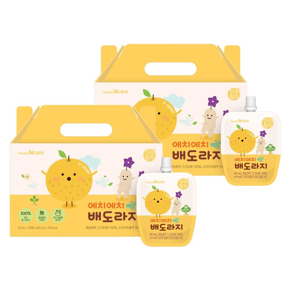 Cheonho N Care HH Children's Pear and Balloon Flower Root Juice 40ml 60 pcs