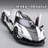 1:24 KNSG Jesko Absolut ONE 1 Gemera GT Supercar Metallo Lega Modello Diecast Auto Decorazione Casa & Ornamenti Desktop Computer Regalo