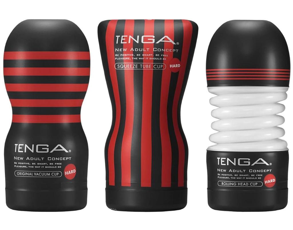 TENGA Trial Cup Set Hard Types of Hard Cups [3 Assorted]