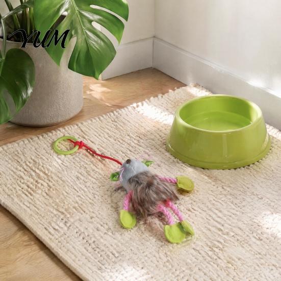 Engaging Indoor Pet Toys for Exercise Bungee Plush Cat Toy, Pull String Bouncy Dangler Interactive Kitten Self-Amusing Solo Play Hanging Bouncing