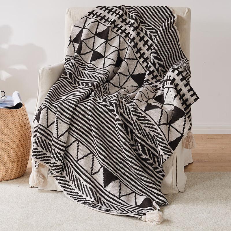 LISM Bohemian Sofa Blanket Throw