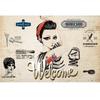 Retro Industrial Style Beauty Salon Mural Hair Salon Brick Background Wall Paper Barber Shop Decor Mural Wallpaper