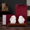 Cute Little Rabbit Animal Rabbit Tea Pet Ornament Ceramic Office Desktop Desk Tea Room Tea Table Home Decoration