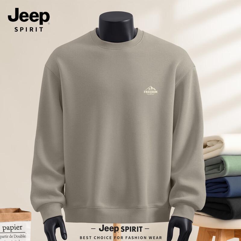 

JEEP SPIRIT Men s Loose Fit Crewneck Sweatshirt 2XL