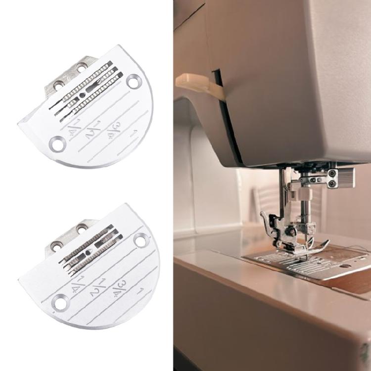 Scaled Needle Plate and Feed Dog Set for Thin and Thick Fabric Sewing Machine Needle Plate and Feed Dog Replacement