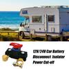 Car Battery Cut Off Control 12/24V Auto Battery Quick Disconnect Control Automotive Terminal Heavy Duty Accessories For RV truck