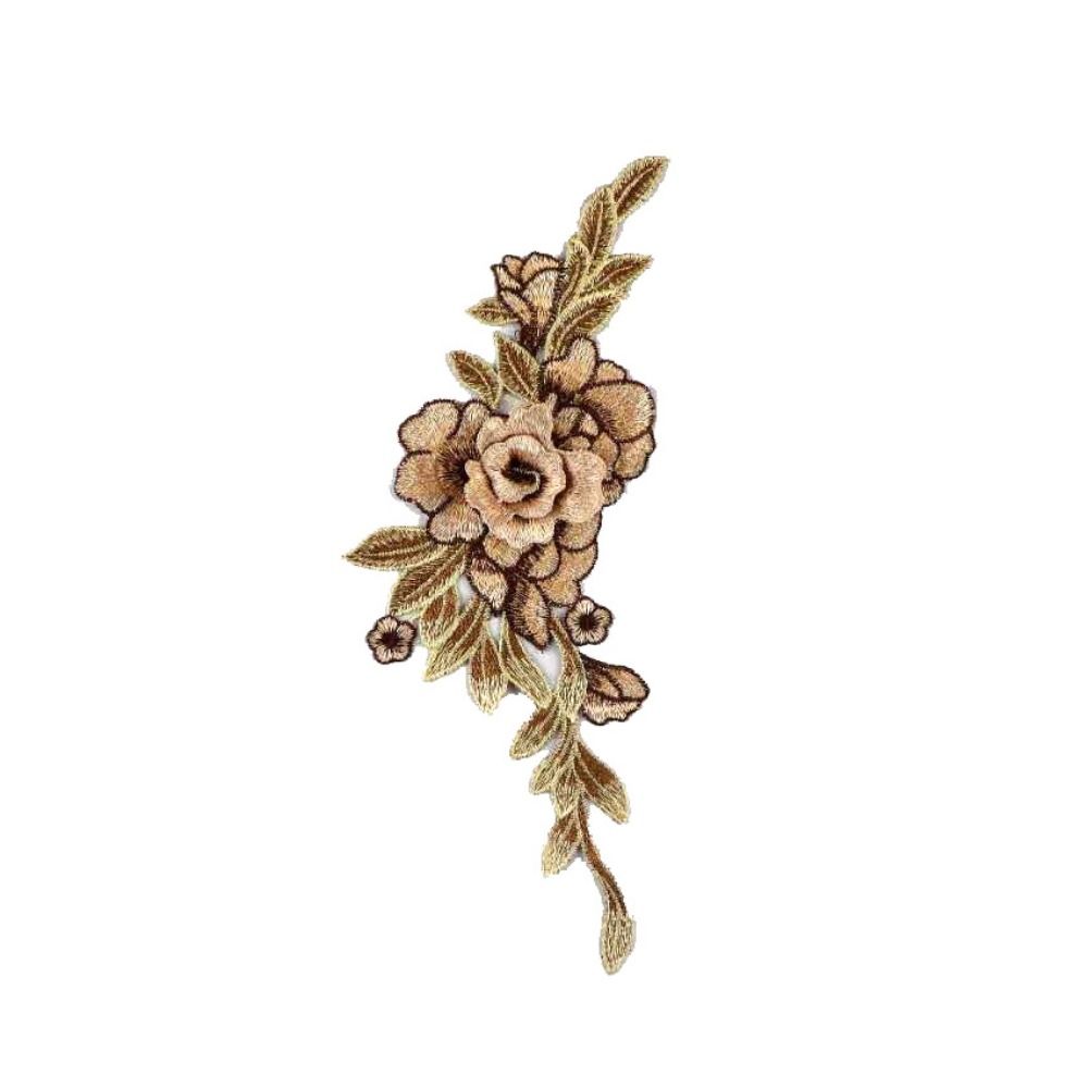 DIY Cheongsam 3D Flower Floral Rose Trimmings Sewing Peony Clothes Accessories Patch Applique Embroidery