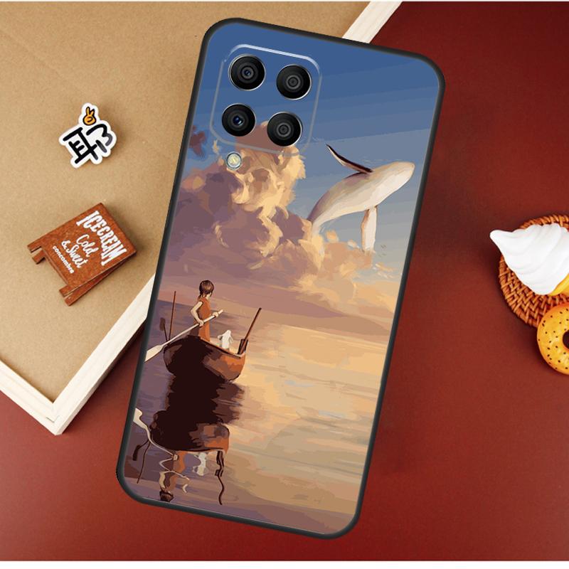 Flying Whale Magical Case For Samsung Galaxy M16 M36 M56 M06 M52 M32 M12 M54 M34 M14 M35 M55 M15 M11 M31 M13 M53