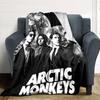 Arctic Monkeys Disco Ball Flannel Blanket Super Soft Warm Cozy Blanket For Sofa Bed Office Travel Allseason Home Decor Gift