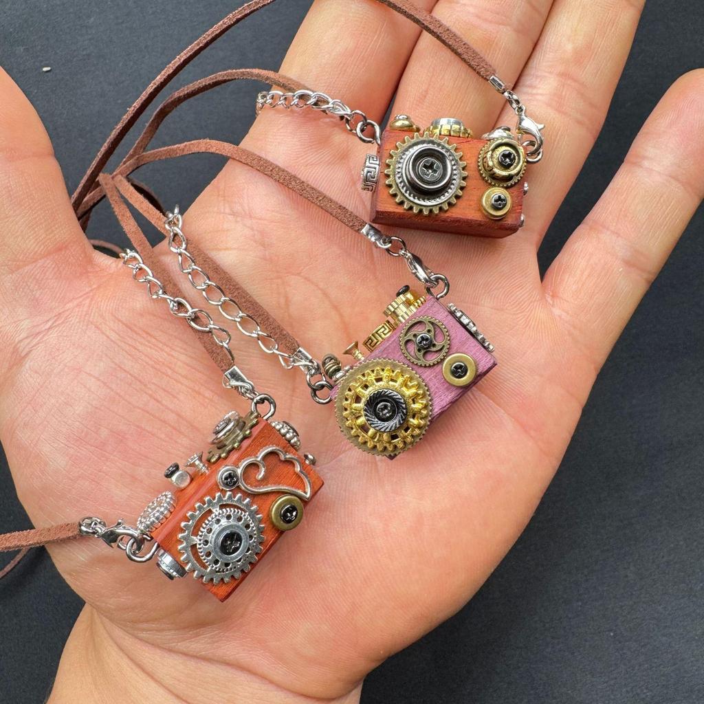 Punk Robot Pendant Necklace: Handmade Hanging Ornament - Unisex Mobile Phone Chain Jewelry