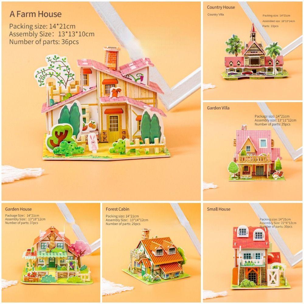 

Бумажная головоломка, рождественская 3D-головоломка, сборка, строительные блоки, бумажная карточная головоломка, детский сад