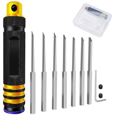 Präzisionsmesser, Hobby-Schneidwerkzeug, 0,1/0,2/0,4/0,6/0,8/1,0/2,0 mm Klingen zum Schnitzen, Gravieren, Schneiden, Bauen, Herstellen von Heimwerkerwerkzeugen