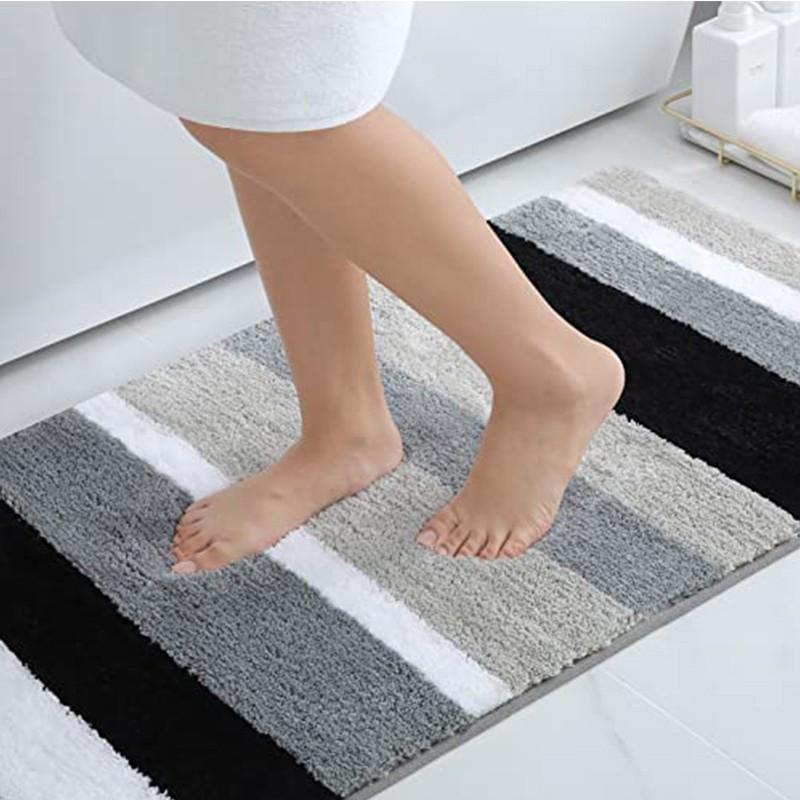 Homaxy Soft High-Pile Bathroom Rugs Anti-Slip