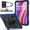 For Xiaomi Redmi Pad Pro 5G/Pad Pro/Poco Pad 4G Case Kickstand Silicone+PC Tablet Cover with Shoulder Strap