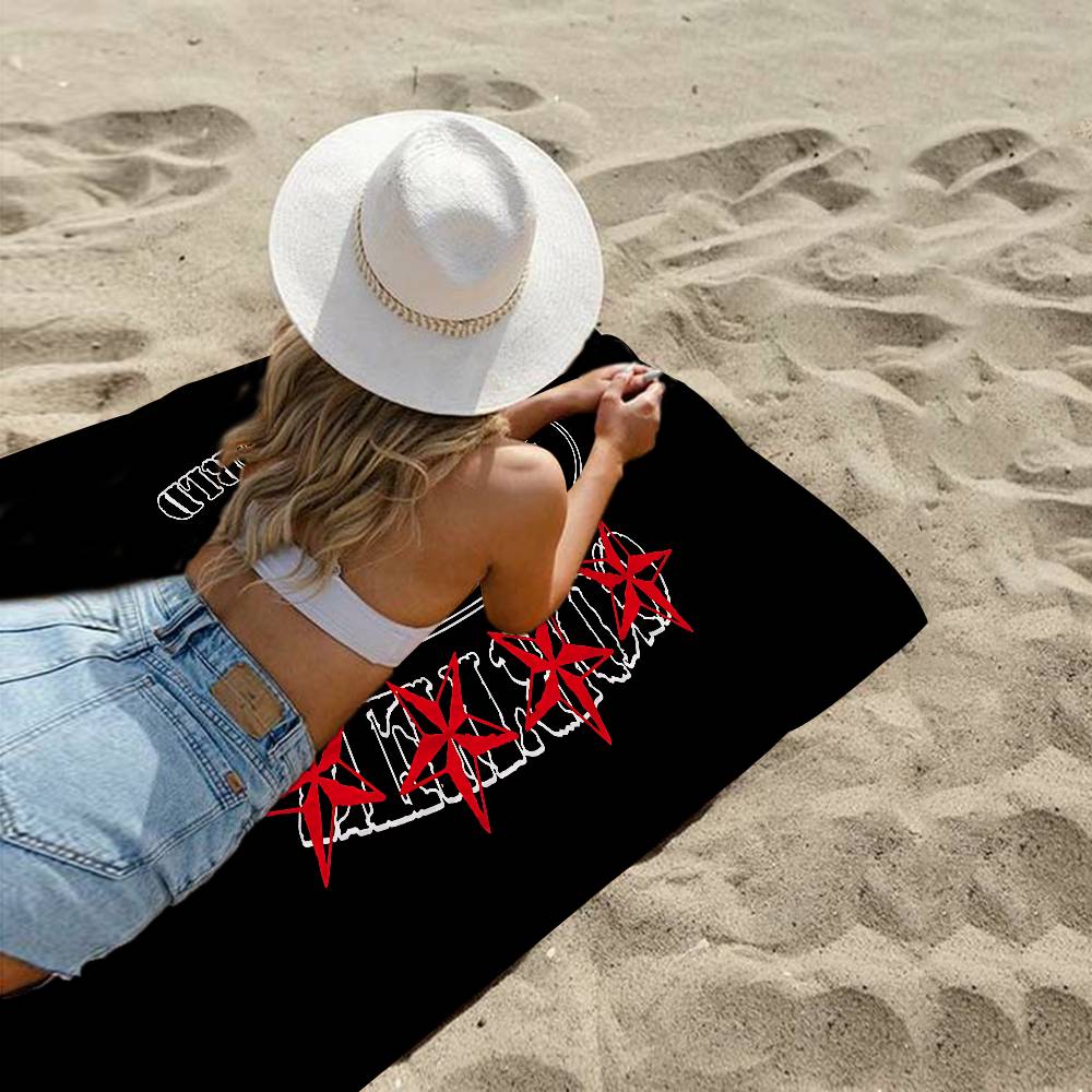 C_CorteizS Beach Towel Colorful Bath Towels For Girl Microfiber Quick Dry Custom Sand Free Beach Yoga Spa Gym Pool