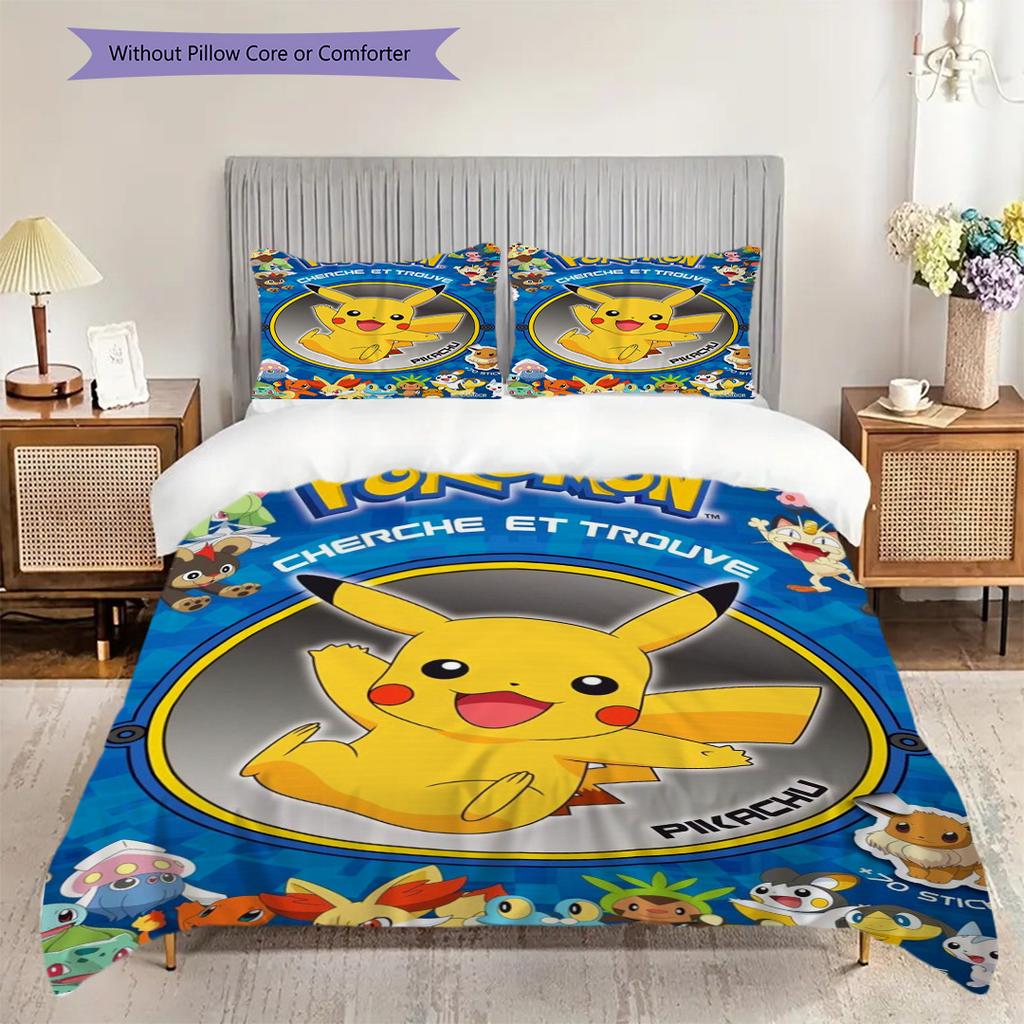 Evolutionary Eeveelutions Pokmon Collage Bedding 1 Duvet Cover 2 Pillowcase Without Core Christmas Birthday Gift