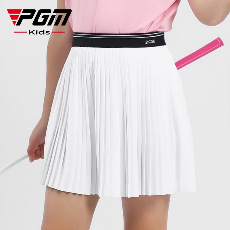 Girls Quick Dry Pleated Cycling Skirt Elastic Waist Breathable Sport Half Dress